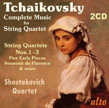 Tchaikovsky - Complete Music for String Quartet - 2CDs
