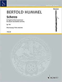 Hummel, Bertold - Scherzo for bassoon op.13e