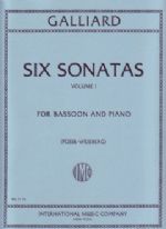 Galliard - 6 sonatas for bassoon vol. 1