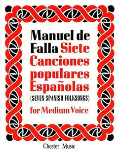 Falla, Manuel de - Siete Canciones populares Españolas - medium voice