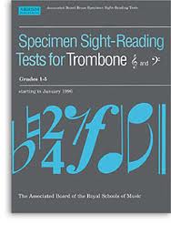 ABRSM Trombone (Bass Clef) Sight-Reading Tests Grades 1-5
