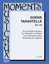 Goens - Tarantelle op.24 for cello + piano