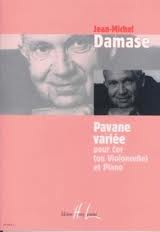 Damase, Jean-Michel - Pavane VariŽe for F Horn or Cello + piano
