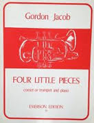 Jacob - 4 Little Pieces for trumpet / cornet + piano