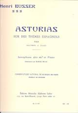 Busser - Asturias op.84 for alto saxophone + piano