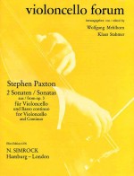 Paxton - 2 Sonatas - cello + piano