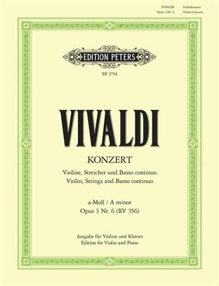 Vivaldi - Violin Concerto in A Minor op.3 no.6  / RV356