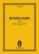 Mendelssohn - Piano Trio in D minor, op.49 - study score