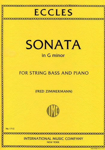 Eccles - Sonata in G minor for double bass + piano