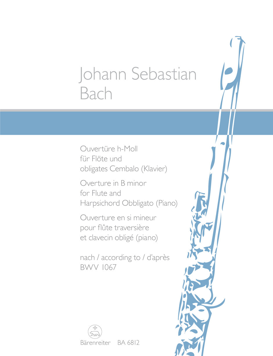 Bach, J.S. - Overture in B minor for flute + harpsichord / piano