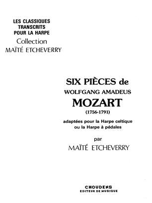 Mozart -  Six Pieces de Wolfgang Amadeus Mozart - arr. Etcheverry