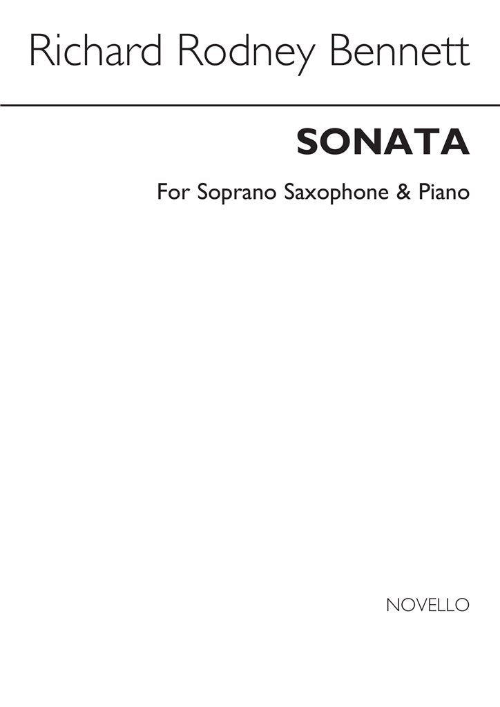 Bennett, Richard Rodney - Sonata for soprano saxophone + piano