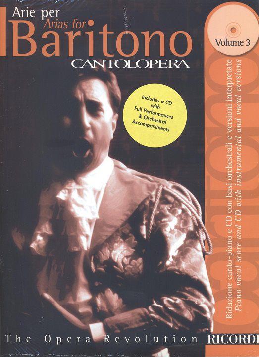 Arias for Baritone vol.3 - Cantolopera - book + CD