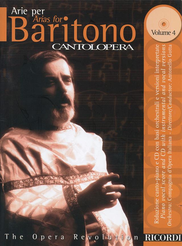 Arias for Baritone vol.4 - Cantolopera - book + CD