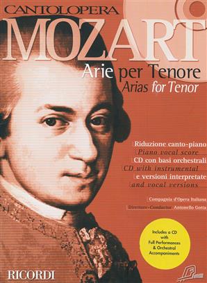 Mozart - Arias for Tenor - book + CD