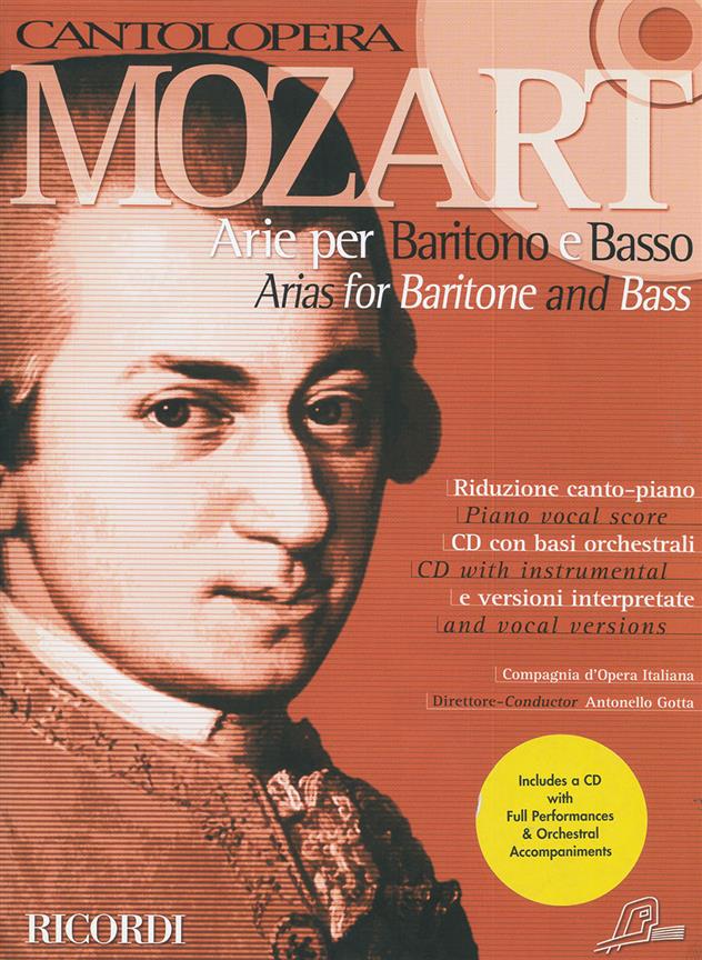 Mozart - Arias for Baritone & Bass - book + CD