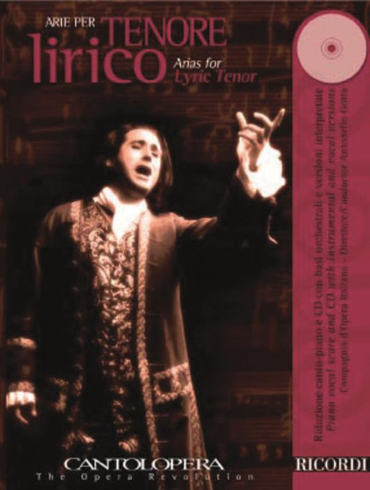 Arias for Tenor Lirico - Cantolopera - book + CD