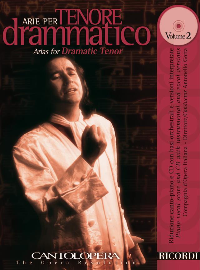 Arias for Tenor Drammatico - vol.2 - Cantolopera - book & CD