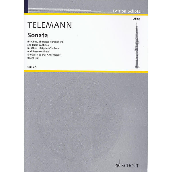 Telemann - Sonata in E minor for oboe (flute, violin) and basso continuo