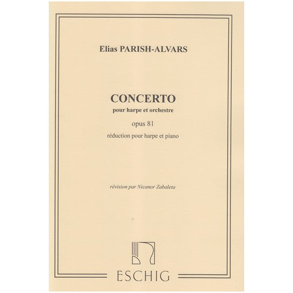 Parish Alvars - Concerto for harp - harp + piano