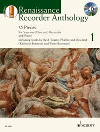 Renaissance Recorder Anthology 1 for Soprano (Descant) Recorder and Piano