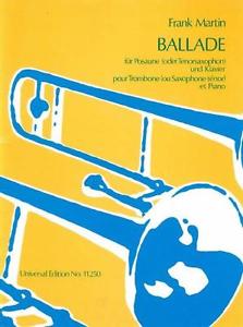 Martin, Frank - Ballade - trombone or tenor saxophone + piano