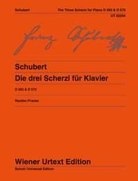 Schubert - Three Scherzi - piano