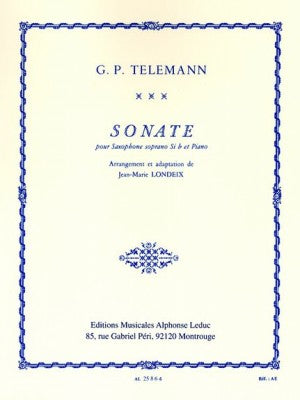 Telemann - Sonata for Soprano Saxophone