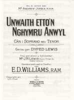 Unwaith Etto'n Nghymru Anwyl - Williams, E.D. - soprano / tenor