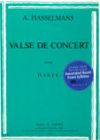 Hasselmans, Alphonse - Valse de Concert for pedal harp
